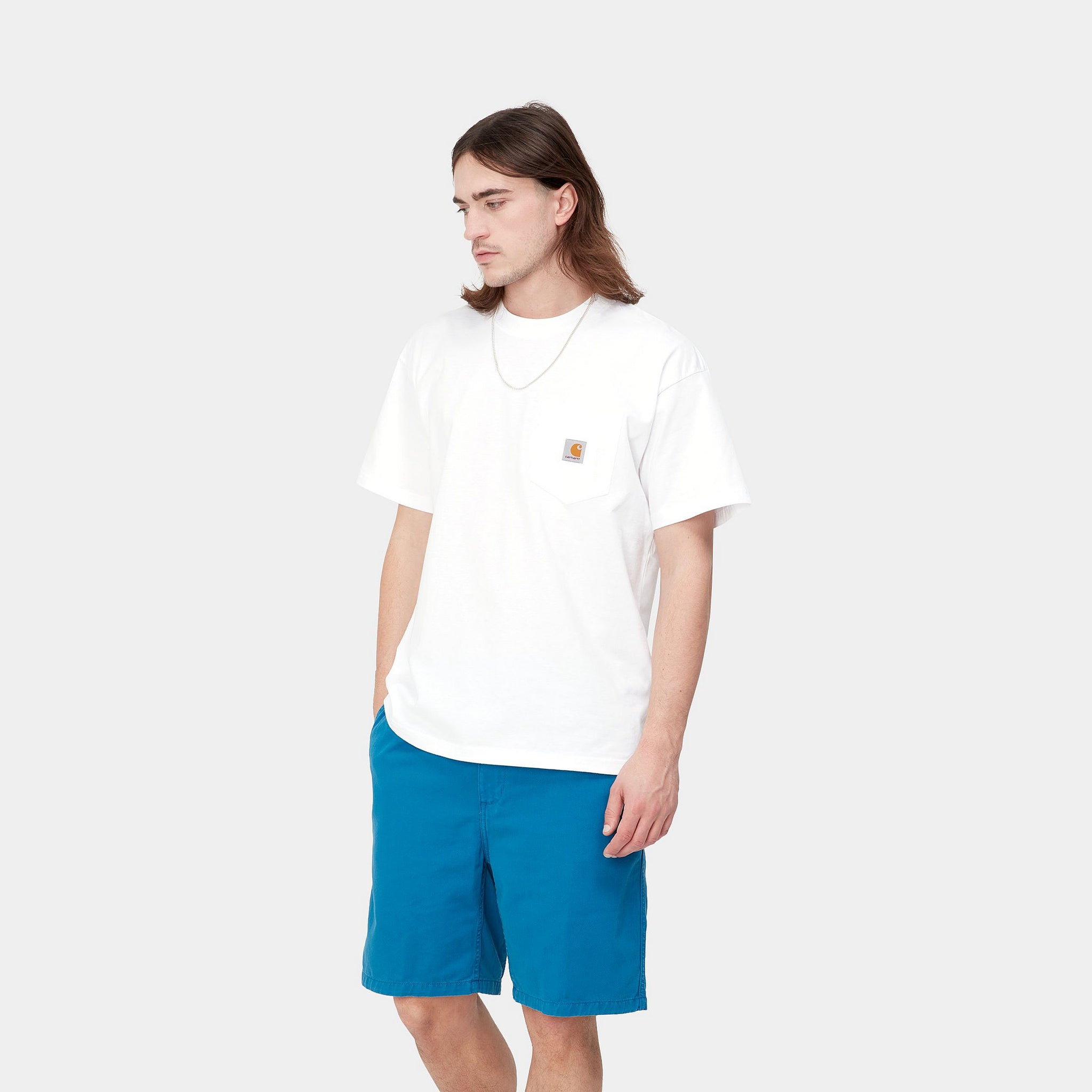 S/S Tamas Pocket T-Shirt Organic Cotton Single Jersey, 175 g/m² (White)