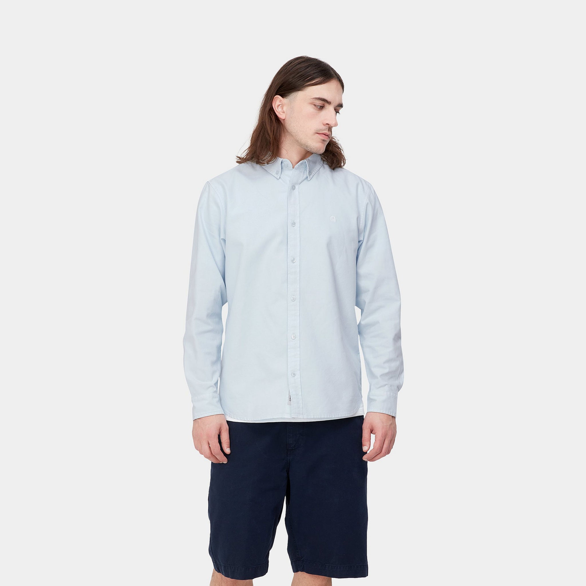L/s Bolton Shirt Cotton Oxford, 6.8 Oz Icarus (Garment Dyed)